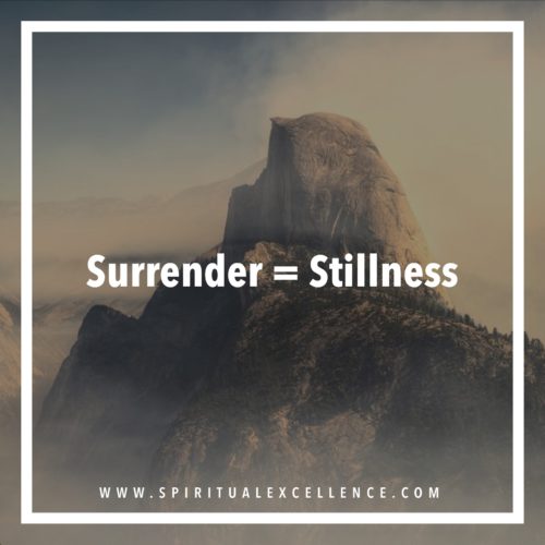 The Difference Between Surrender and Apathy : Stillness